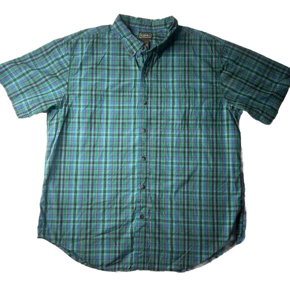 CE Schmidt XL Men’s Workwear Plaid Green Western Button Up - Picture 1 of 7